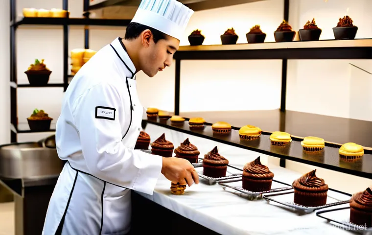 제과 경력직 인터뷰 질문 대비 - **Prompt:** A diverse, gender-neutral pastry chef, immaculately dressed in a clean, crisp chef's jac... 제과 경력직 인터뷰 질문 대비 - **Prompt:** A diverse, gender-neutral pastry chef, immaculately dressed in a clean, crisp chef's jac...